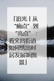 追光丨从“痛点”到“亮点”：看文昌街道如何绣出村居发展新图景