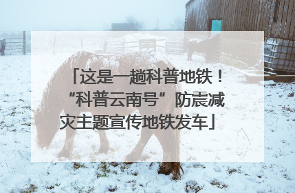 这是一趟科普地铁！“科普云南号”防震减灾主题宣传地铁发车