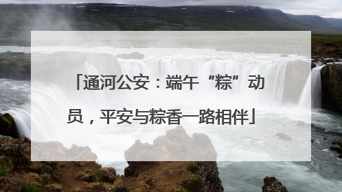 通河公安：端午“粽”动员，平安与粽香一路相伴