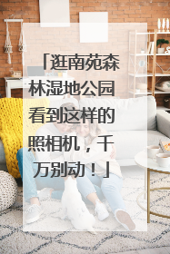 逛南苑森林湿地公园看到这样的照相机，千万别动！
