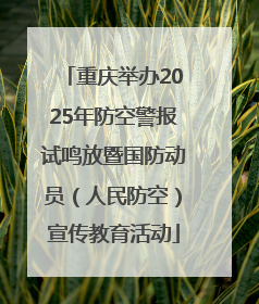 重庆举办2025年防空警报试鸣放暨国防动员（人民防空）宣传教育活动