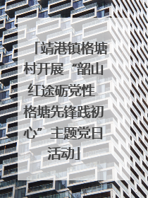 靖港镇格塘村开展“韶山红途砺党性 格塘先锋践初心”主题党日活动