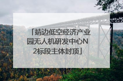 靖边低空经济产业园无人机研发中心N2标段主体封顶