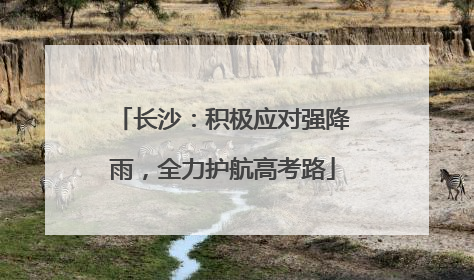 长沙：积极应对强降雨，全力护航高考路