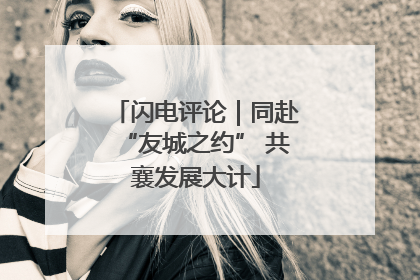 闪电评论｜同赴“友城之约” 共襄发展大计