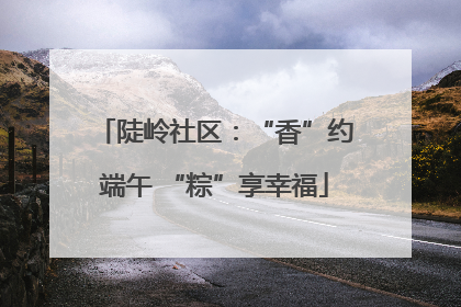 陡岭社区：“香”约端午 “粽”享幸福