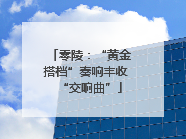 零陵：“黄金搭档”奏响丰收“交响曲”