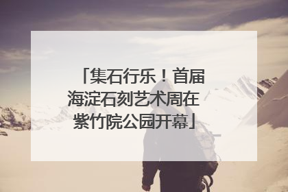 集石行乐！首届海淀石刻艺术周在紫竹院公园开幕
