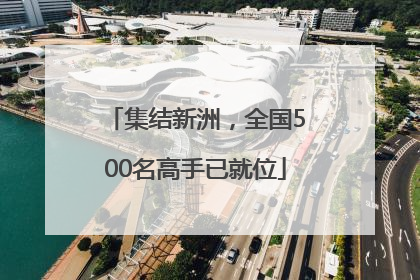 集结新洲，全国500名高手已就位
