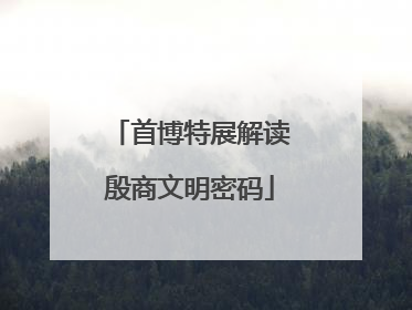 首博特展解读殷商文明密码