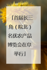 首届长三角（皖北）名优农产品博览会在阜举行