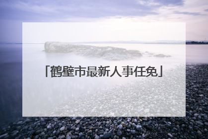 鹤壁市最新人事任免