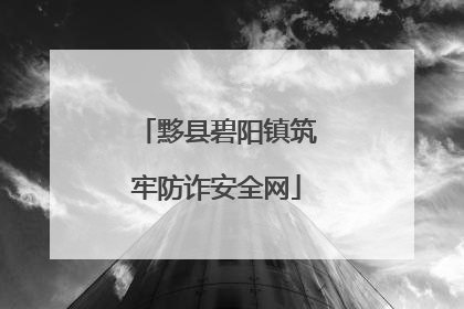 黟县碧阳镇筑牢防诈安全网