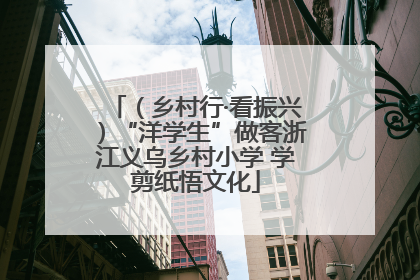 （乡村行·看振兴）“洋学生”做客浙江义乌乡村小学 学剪纸悟文化