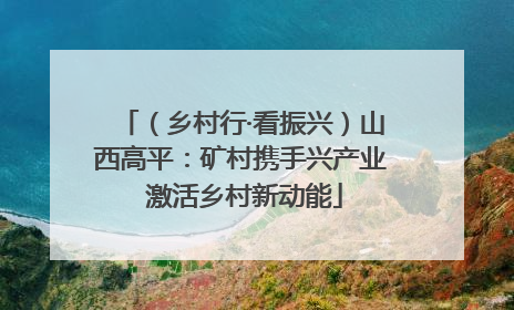 （乡村行·看振兴）山西高平：矿村携手兴产业 激活乡村新动能