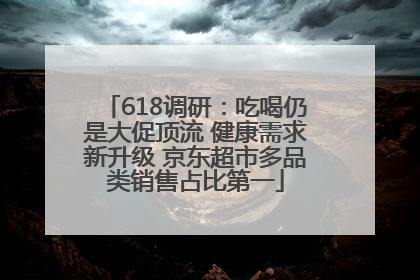 618调研：吃喝仍是大促顶流 健康需求新升级 京东超市多品类销售占比第一