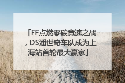 FE点燃零碳竞速之战，DS潘世奇车队成为上海站首轮最大赢家