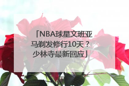 NBA球星文班亚马剃发修行10天？少林寺最新回应